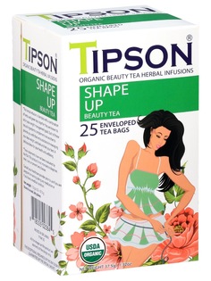 Чай зеленый Tipson Beauty Tea "SHAPE UP", 25 саше