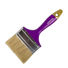 Кисть плоская "профи" №4 /100 мм натур. Щетина, пласт.ручка KRAFOR 005-0040 No Brand