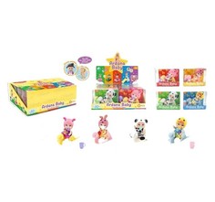 Набор игровой Baby Ardana Пупсик на лошадке-качалке с поильником 4 вида WJ-15675 Junfa Toys