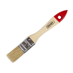 Кисть плоская №1 /25 мм натур.щетина, дерев.ручка КЕДР 006-3810 Veres