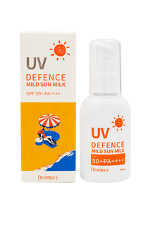 Солнцезащитное молочко для лица Deoproce UV Defence Mild Sun Milk SPF50+ PA+++ 55 мл