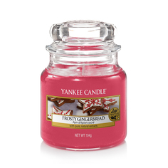 Свеча ароматическая Yankee Candle Frosty Gingrerbread Имбирный пряник с глазурью 25-40 ч