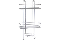 Полка двухъярусная прямая с мыльницей Rosenberg