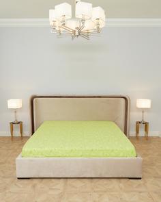 Простыня обычная "Всё себе" поплин; Тропики 1.5 спальный