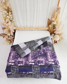 Пододеяльник из перкаля "Всё себе" Ночной город 2 Евро