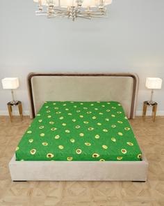 Простыня обычная "Всё себе" поплин; Летний фрукт 1.5 спальный