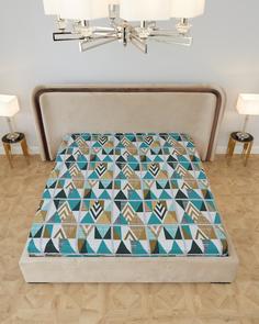 Простыня обычная "Всё себе" поплин; Мозайка Евро