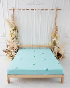 Простыня обычная поплин "Всё себе" Манул 1.5 спальный