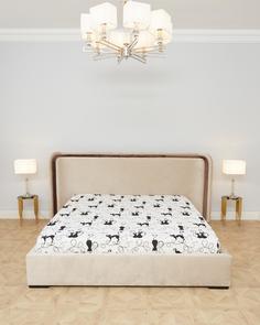 Простыня обычная бязь"Всё себе" Коты на белом 2 спальный