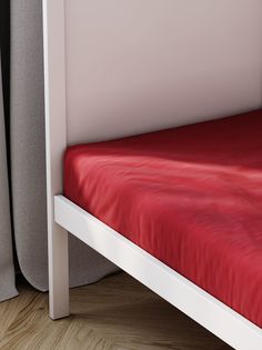 Простыня на резинке Cloud factory 70х150 вишневого цвета