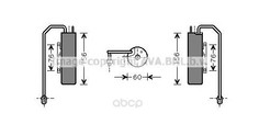 Осушитель кондиционера Ava для Opel Signum 2.0 turbo 03- Vectra c 2.0 16v turbo 02- OLD458