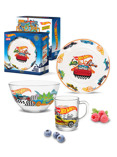 Набор посуды детский PrioritY Hot Wheels, 3 предмета КРС-1230