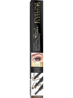 Стайлер для бровей Eveline 3в1 Brow Styler тон 01 коричневый