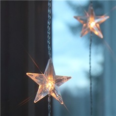 Гирлянда - занавес со звёздами Star trading 180 см x 40 см, 20 LED ламп, для помещения