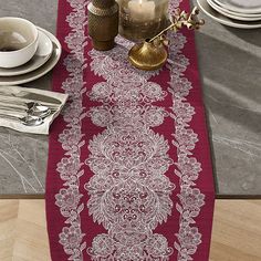 Дорожка на стол из рогожки "Все себе" Изабель, 50 х 145