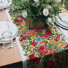 Дорожка на стол из рогожки "Все себе" Паулина, 50 х 145