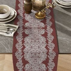 Дорожка на стол из рогожки "Все себе" Коричневое изобилие, 50 х 145