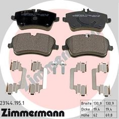 Комплект тормозных колодок, дисковый тормоз ZIMMERMANN 23144.195.1