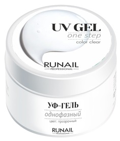 Однофазный УФ-гель RuNail Professional 3443 (цвет: Прозрачный), 15 г