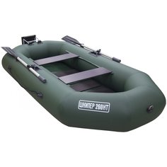 Лодка Тонар Шкипер 260НТ 2,6 x 1,23 см зеленая