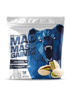 Концентраты пищевые Siberian Nutrogunz MAD MASS GAINER со вкусом "Фисташка", 2кг
