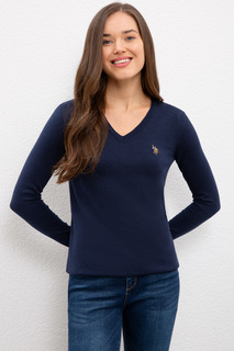 Пуловер женский U.S. POLO Assn. G082SZ0TK0TD02-BSK20 синий XS