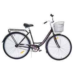 Велосипед Stels Navigator 28" 340 Z010 (с корзиной) Чёрный