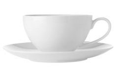 Maxwell & Williams Чашка Белая коллекция (0.4 л) с блюдцем, белая MW504-FX0139