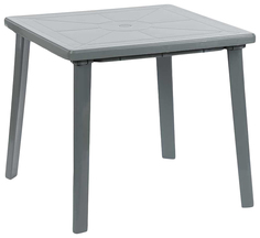 Стол для дачи Hoff квадратный 80383111 gray 80x80x71 см