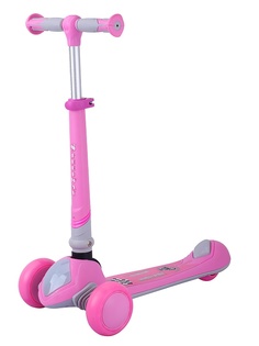 Самокат трехколесный SpeedWay со световыми эффектами цв. розовый MS-948 Sportsbaby