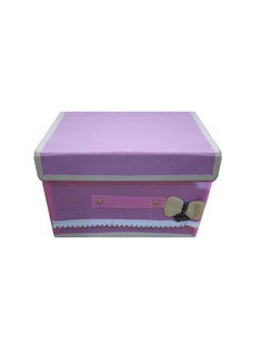 Складной мини-короб для мелочей, 25x20x16 см (Цвет: Розовый ) Markethot