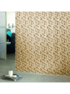 Штора для ванны Mosaico 182х182 см, бежевый Jinn
