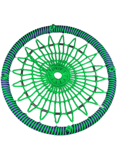 Качель-гнездо Jinn KST-481353 КТ/УЗ/120/110/16/16/Ф/З-З/КГ 120х120 см фиолетовый, зеленый