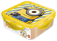 Контейнер пищевой Stor «Миньоны. Правила» пластиковый квадратный 500 мл