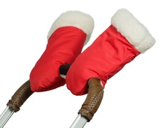 Муфты-рукавички на коляску Чудо-Чадо Прайм, цв. красный