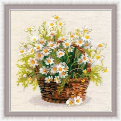 Набор для вышивания арт.СС-1478 "Русские ромашки" 25х25 см Риолис