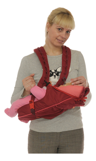 Рюкзак для переноски детей Чудо-Чадо BabyActive Lux вишневый