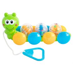 Игрушка-каталка Гусеница с шариками ToysLab