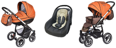 Коляска 3 в 1 Noordline Оlivia Alu Orange