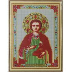 Алмазная мозаика, 30*40 см, 057 "Икона Целитель Пантелеймон" No Brand