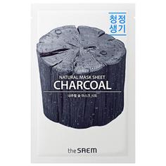 Маска тканевая THE SAEM с древесным углем Natural Charcoal Mask Sheet 21мл