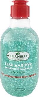 Антибактериальный гель для рук Cleanelle с алоэ и витамином Е 250 мл