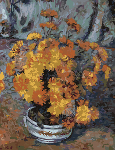 Картина по номерам Красиво Красим Арман Гийомен - Ваза С Хризантемами, 40 х 50 см