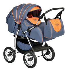 Коляска-трансформер Indigo maximo indigo Ma 07 темно-графит оранж