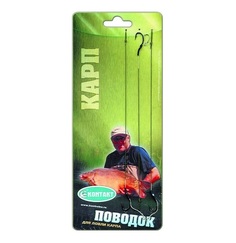 КОНТАКТ Поводки КОНТАКТ Карп 12,5кг, 18см (3шт)