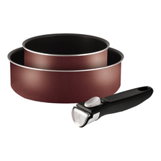 Набор посуды Tefal Ingenio PTFE Red 3шт
