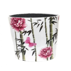 Овальная подставка для ножей Universal Knife Holder, 16х7 см (Пионы и бамбук) Markethot