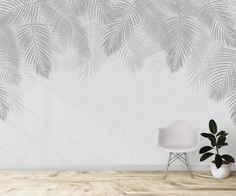 Фотообои Dekos Папортник 388х270см (без винила и токсичных веществ, пожаробезопасные)