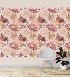 Фотообои Dekos Бежевые розы 291х270см (без винила и токсичных веществ, пожаробезопасные)