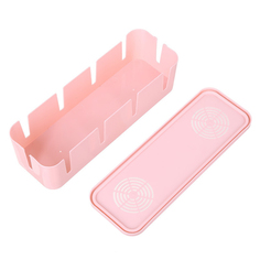 Короб органайзер для хранения проводов розовый, 26,5х9,5х7 см, BH-BOX1-03 Blooming Home Accents.
